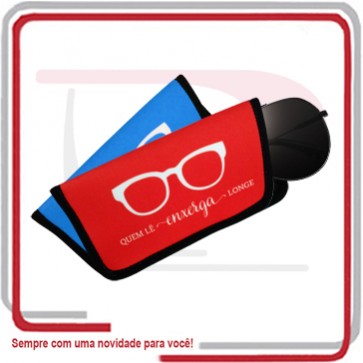 Porta Óculos Reto em Neoprene 8,5 x16 ESTOCL ...