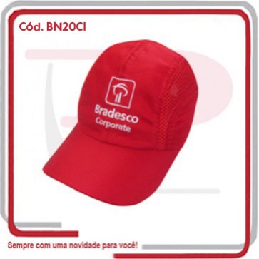 Boné Modelo Ciclista 5 Gomos em Microfibra .