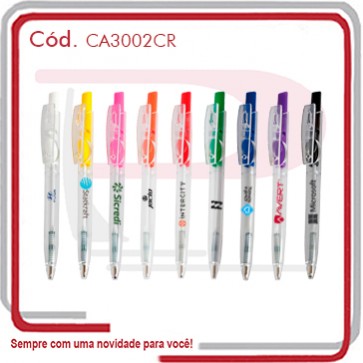 Caneta Esfero Unika Leblon Cristal Color...