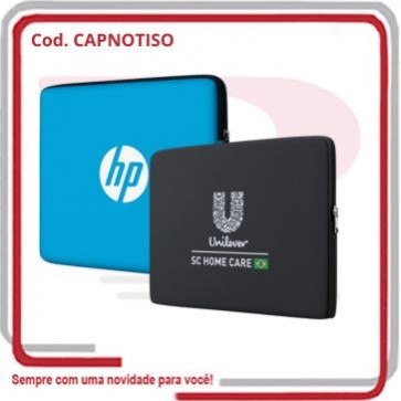 Capa Promocional Note Book em Tecido Isoflex de 10 a 15,6 polegadas .