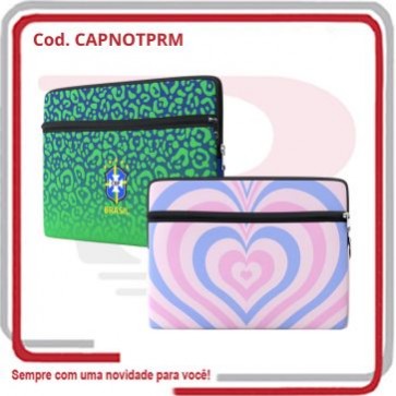 Capa p_ Note Book Premium em Neoprene de 10`` a 17,3``.