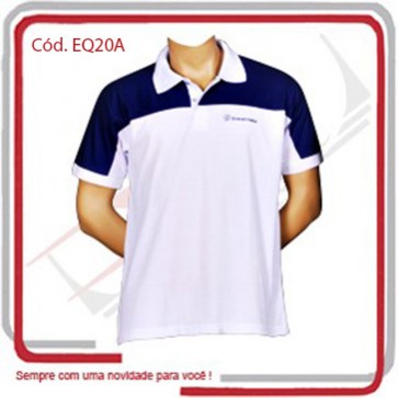 Camiseta Pólo Unissex 100% Algodão Color