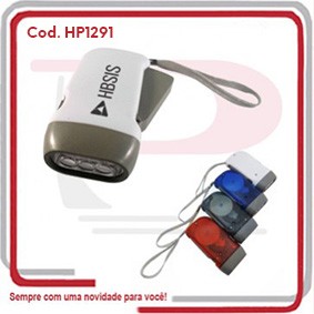 Lanterna Dínamo com 3 Leds e Alça