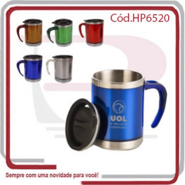 Caneca Térmica Tampa de Vedação 400 ml. 