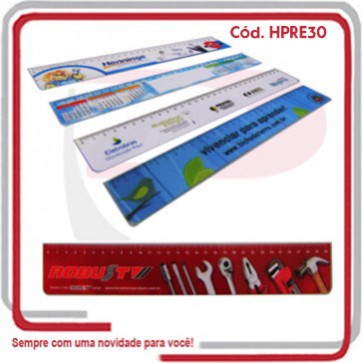 Regua PVC Flexível Imagens Encapsuladas 30x4,3 .