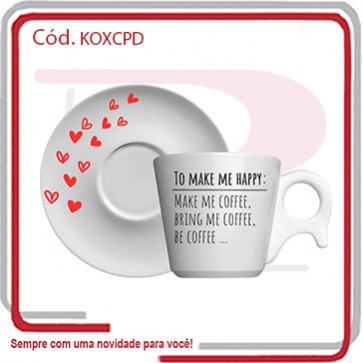 Xícara de Chá e Pires Dinamarca 200 Ml de Capacidade _.