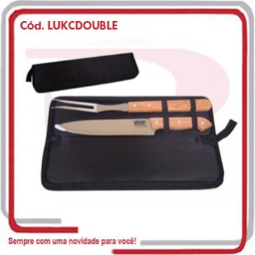 Kit Churrasco Estojo com 2 Peças 17