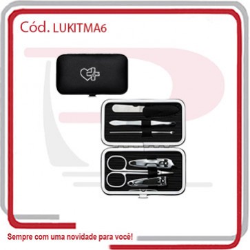 Kit Manicure Lady 6 Peças e Estojo 25698