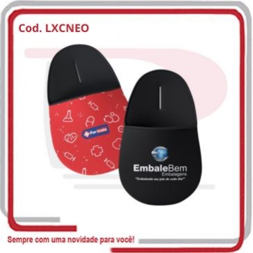 Lixeira p_ Carro Formato Oval em Neoprene 18cm x 29cm .