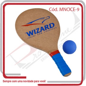 Frescobol Kit Eco Gripp Natural 9 mm 40x21x0,9.