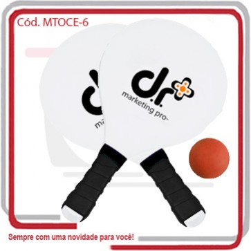 Frescobol Kit Eco Color Gripp 6 mm 40x21x0,6.