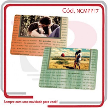 Mouse Pad Retangular Porta Foto 23x18