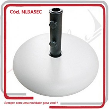 Base Guarda Sol Ombrelone Redonda em Concreto 60x10