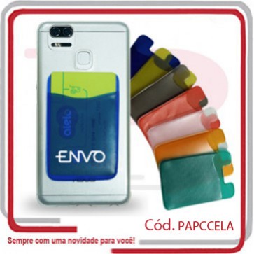 Porta Cartão Celular Adesivado em PVC 0.40