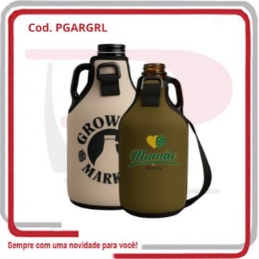 Porta Garrafa Growler em Neoprene .