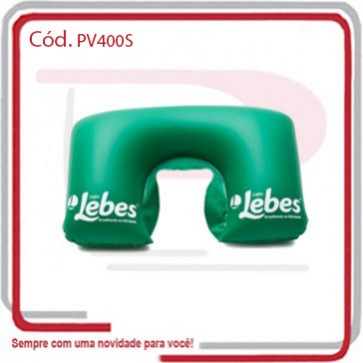 Almofada Encosto de Cabeça Inflável PVC Cristal 42x26