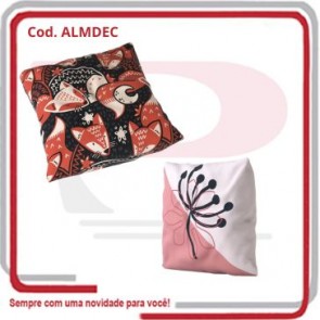 Almofada Quadrada Microfibra Sublimada 35x35x12 .