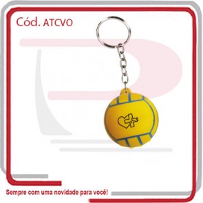 Chaveiro Anti Stress Modelo Bola de Voley em Vinil ..