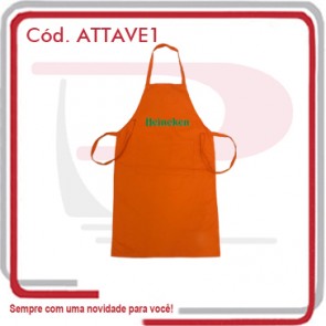 Avental c_ Peito e Bolso Brim 100% Algodão 53x92   