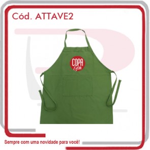Avental c_ Peito e Bolso Brim 100% Algodão 64x76   