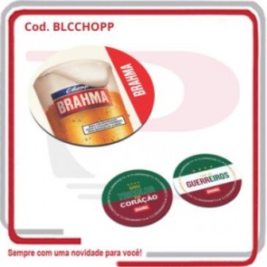 Bolacha de Chopp Porta Copo em Neoprene 9 X 9 X 3 mm .