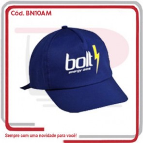 Boné Modelo Americano 5 Gomos em Brim .