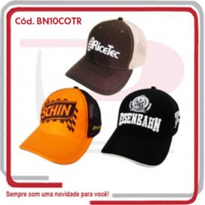Boné Modelo Coreano Trucker 6 Gomos 4 Telas .