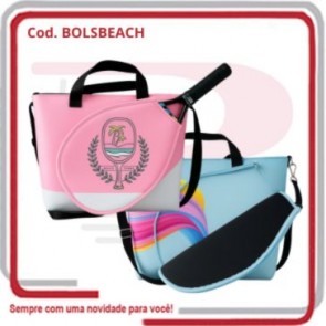 Bolsa de Beach Tênis em Neoprene c_ Raqueteira 33 x 9 x 40 .