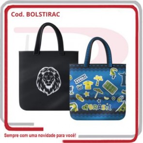 Bolsa Tiracolo em Neoprene Dupla Alça 39cm x 39cm .