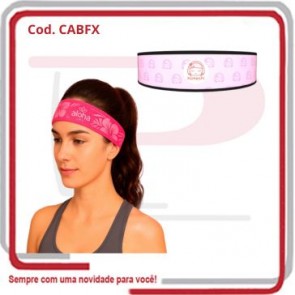 Faixa Testeira Cabelo Esportiva em Neoprene