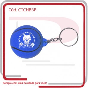 Chaveiro Bolinha Anti Stress Bola de Basquete Pintada ..