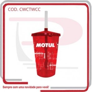 Copo Twister c_ Tampa e Canudo em PS 550 Ml ..