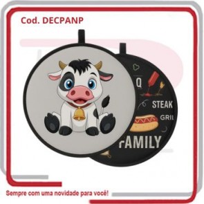 Descanso de Panela em Neoprene 19cm x 19cm .