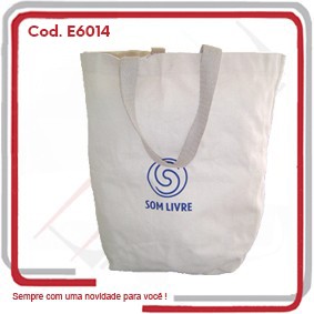 Sacola Eco Bag Lona Crua 50x48+23T