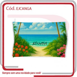 Canga em Tecido Oxfordine Estampa Colorida 1,00 X 1,40
