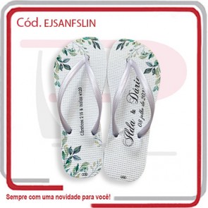 Sandália _ Chinelo Modelo Slin Palmilha em Sublimação