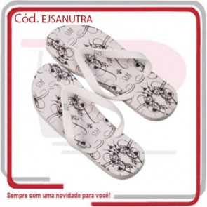 Sandália _ Chinelo Tradicional Logo Sublimado nas Palmilhas