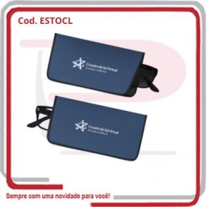 Estojo Porta Óculos Reto em Neoprene 8,5 x16 .