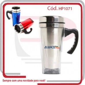 Caneca  Acrílico e Aço Inox 450 Ml em Cores