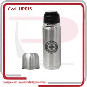 Garrafa Térmica Aço Inox 350 Ml com Capa