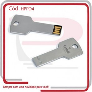 Pen Drive Modelo Chave Metal 4 GB