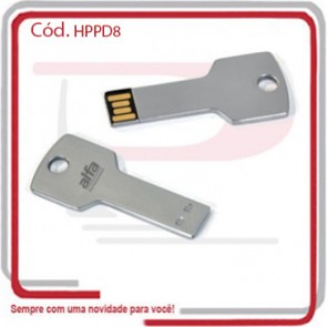 Pen Drive Modelo Chave Metal 8 GB