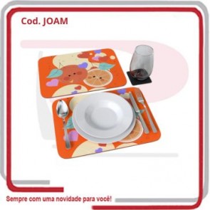 Jogo Americano Retangular em Neoprene 37cm x 27,5 ....
