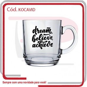 Caneca Modelo Aspen Vidro 300 Ml de Capacidade .