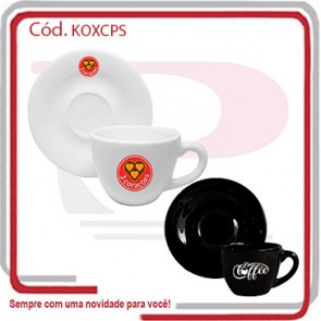 Xícara e Pires p_ Cafezinho Standard 90 Ml de Capacidade _.