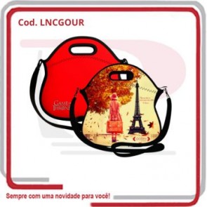 Necessaire Lancheira Gourmet em Neoprene 31 x 28 x 14 ....