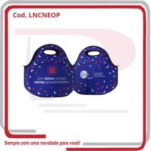 Necessaire Lancheira Gourmet em Neoprene 30x29x15 .