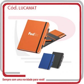 Kit Caderno A5 c_ 80 Folhas  e 1 Caneta Matte  514393