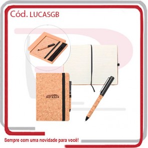 Caderno Pautado e Caneta Smart Green Box  78773