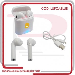 Fone Auricular Bluetooth Estojo Carregador 1508271 .